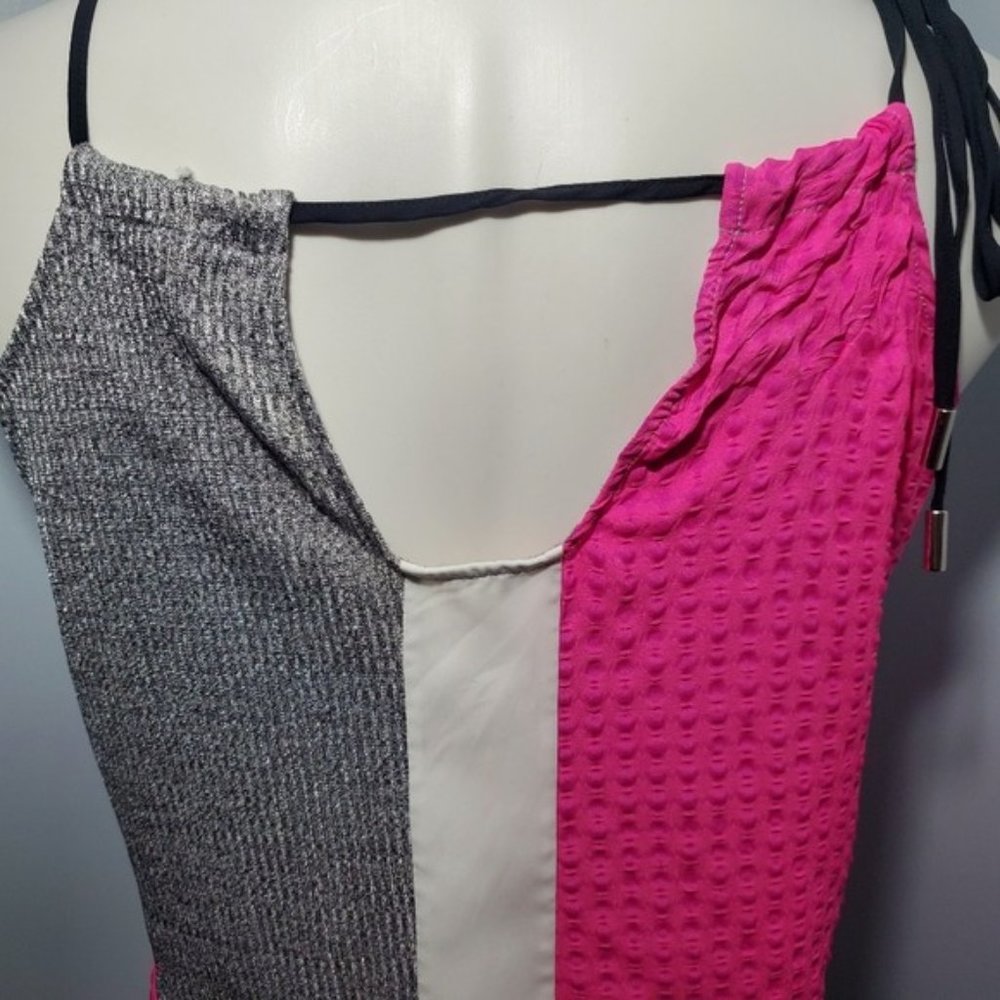 Whitney Eve Color Block Halter Textured - image 4